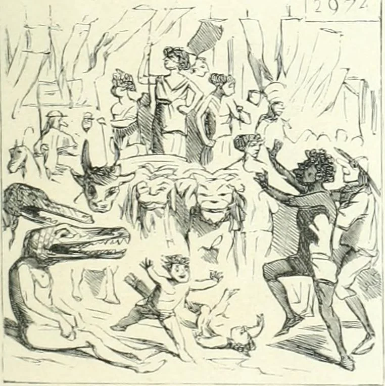 An illustration from Cham, 1853, leaf 232