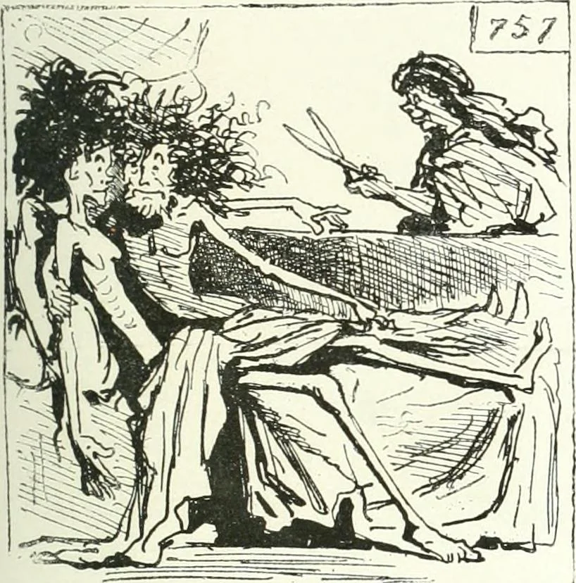 An illustration from Cham, 1853, leaf 284