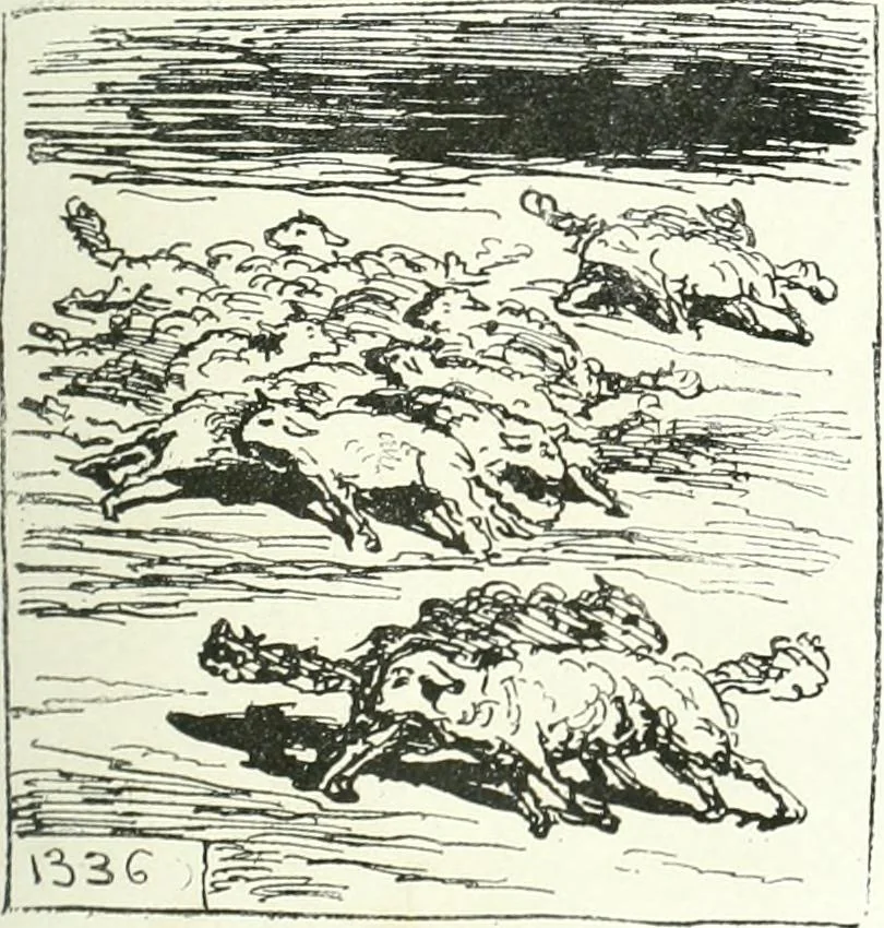 An illustration from Cham, 1853, leaf 284
