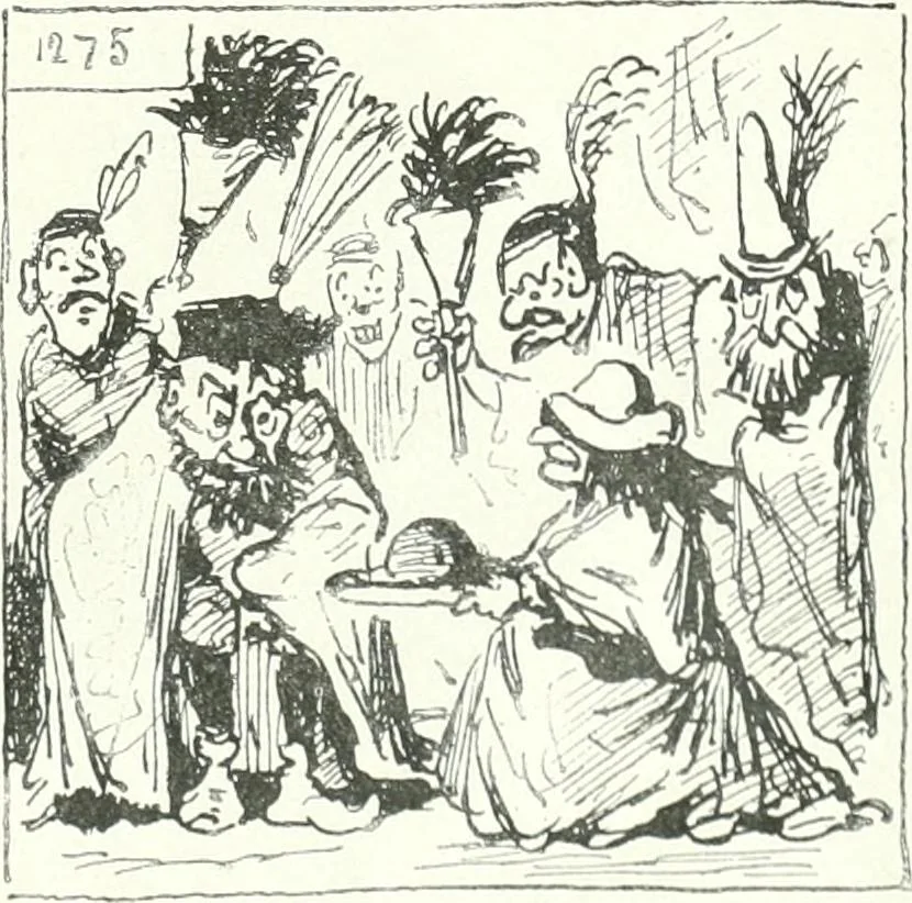 An illustration from Cham, 1853, leaf 320