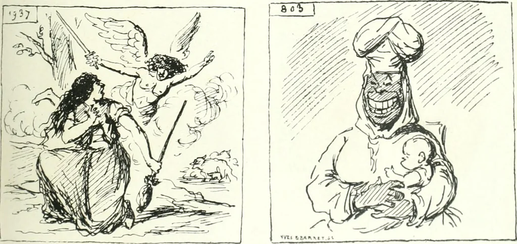 An illustration from Cham, 1853, leaf 350