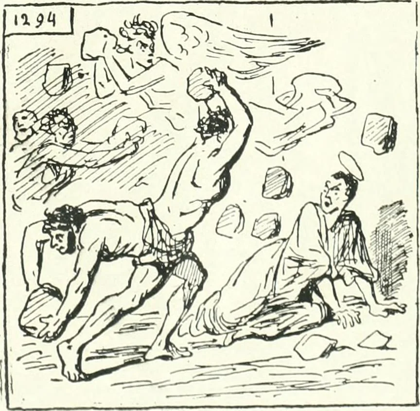 An illustration from Cham, 1853, leaf 364