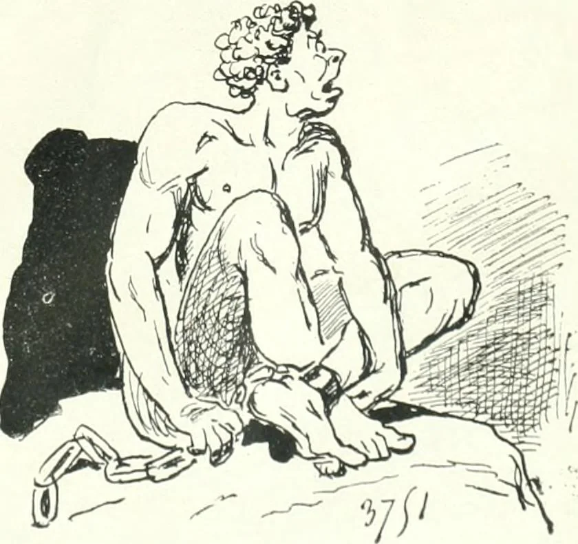 An illustration from Cham, 1853, leaf 382