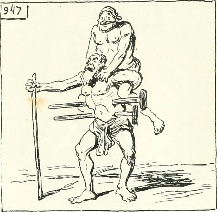 An illustration from Cham, 1853, leaf 384
