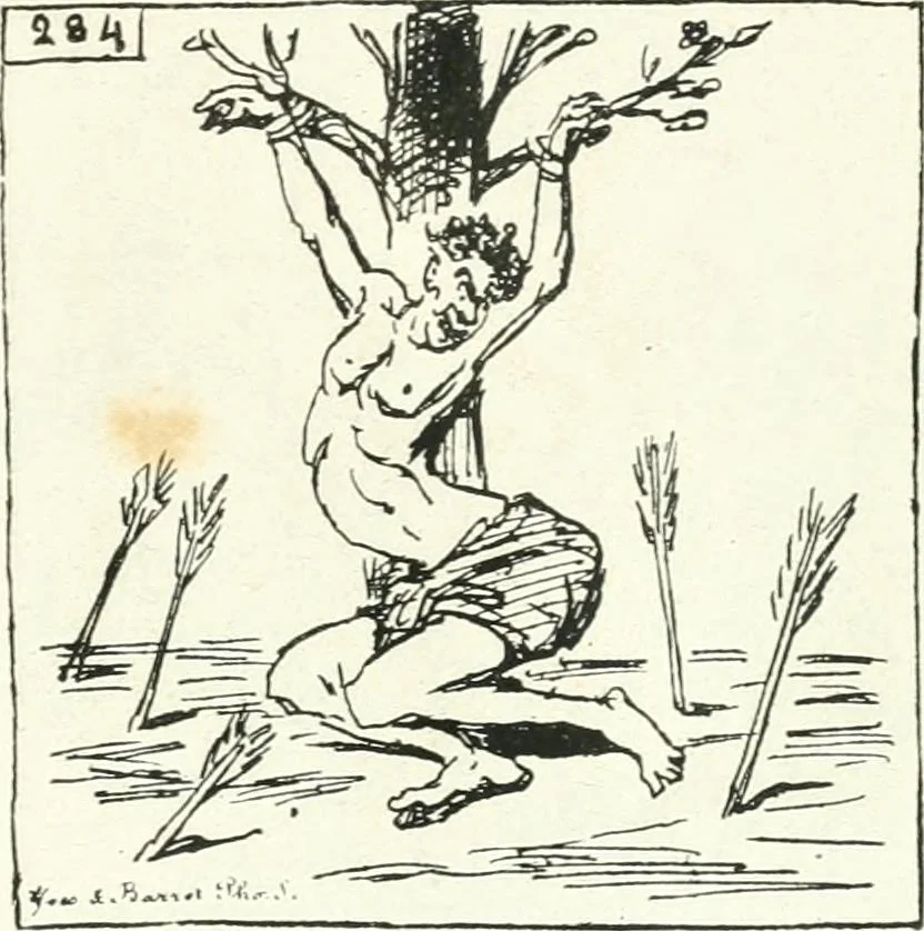 An illustration from Cham, 1853, leaf 386