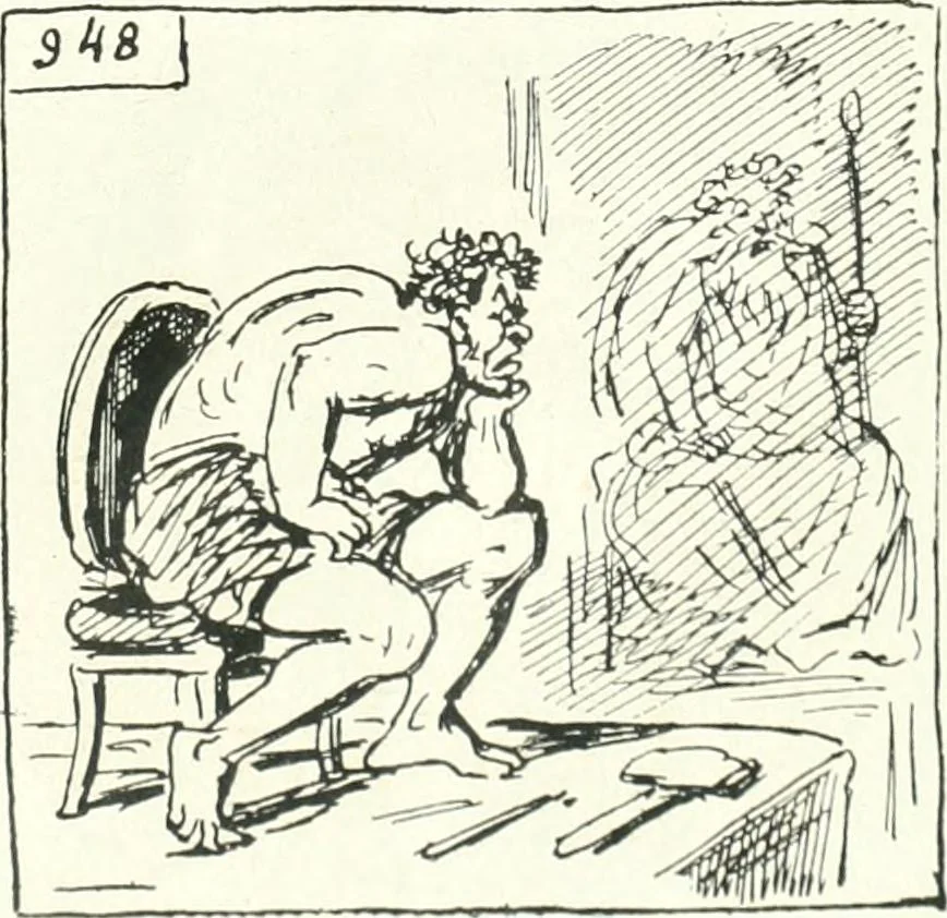 An illustration from Cham, 1853, leaf 388