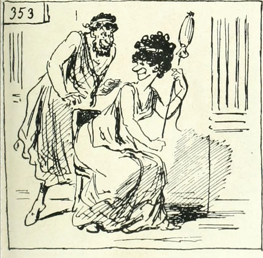 An illustration from Cham, 1853, leaf 390