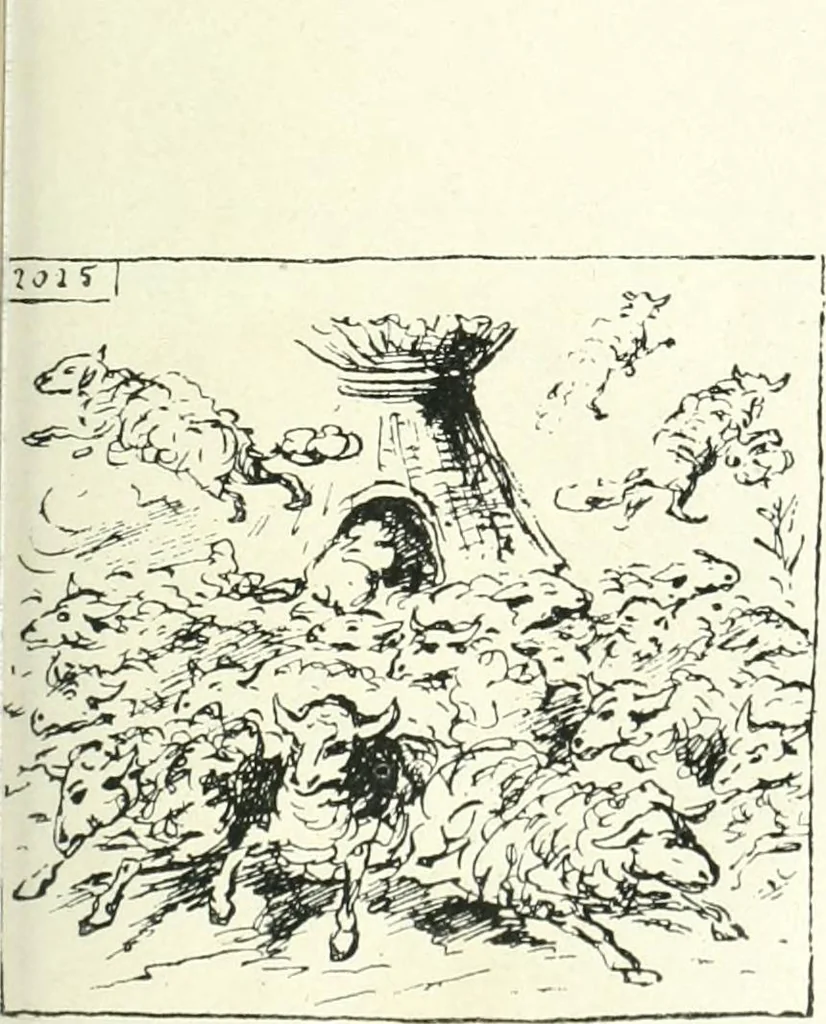 An illustration from Cham, 1853, leaf 396