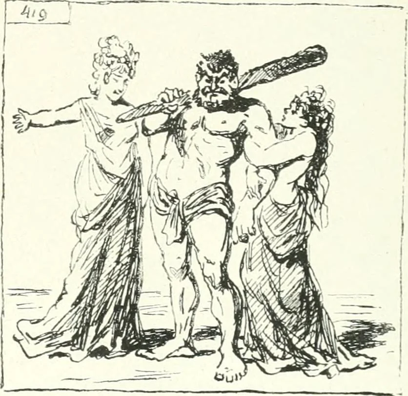 An illustration from Cham, 1853, leaf 400