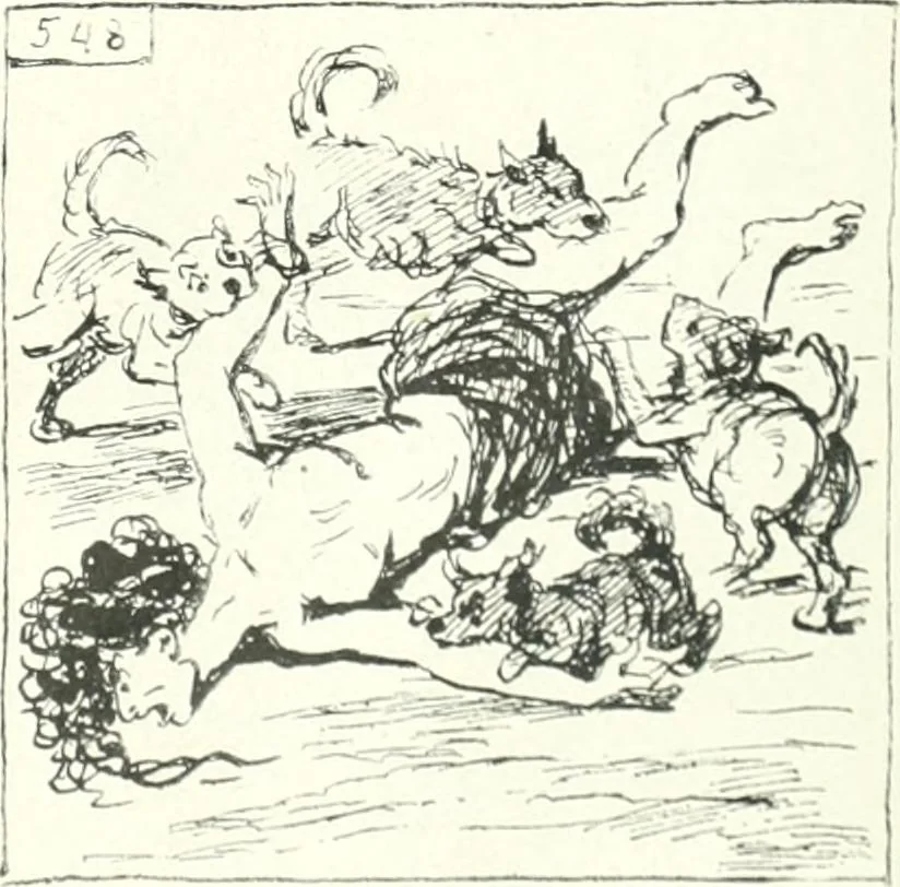 An illustration from Cham, 1853, leaf 400