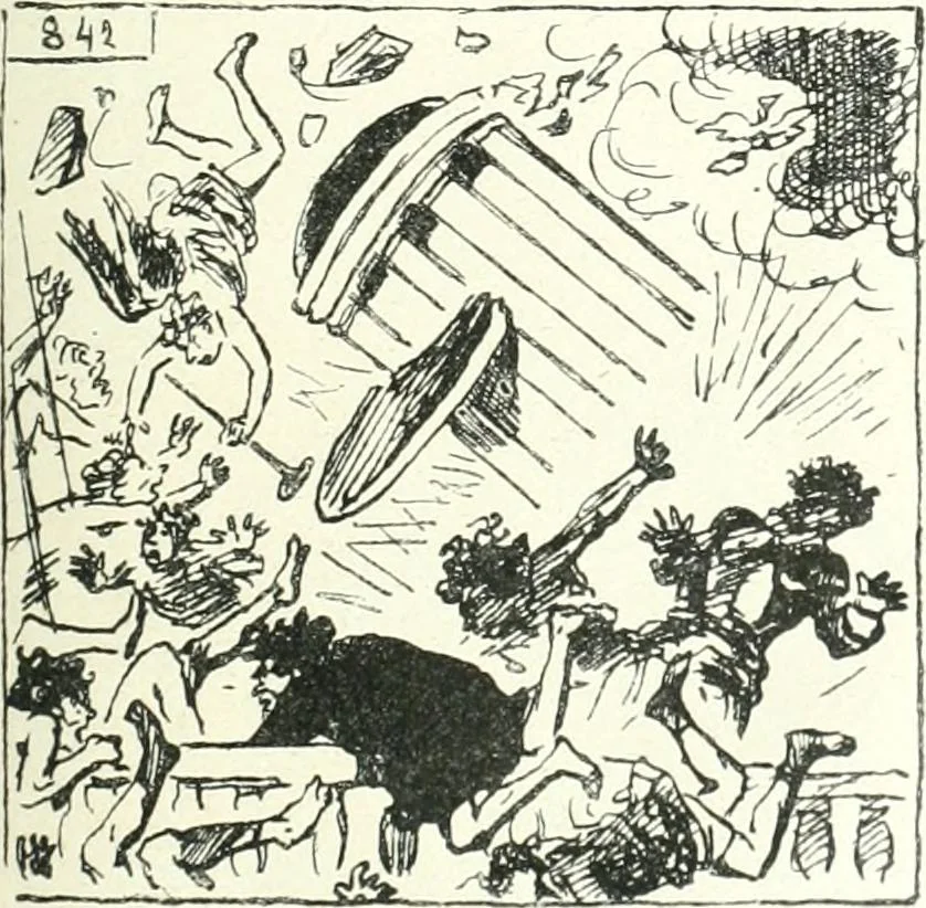 An illustration from Cham, 1853, leaf 402
