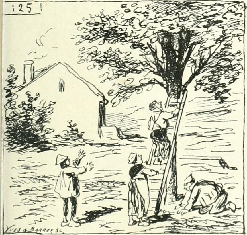An illustration from Cham, 1853, leaf 408
