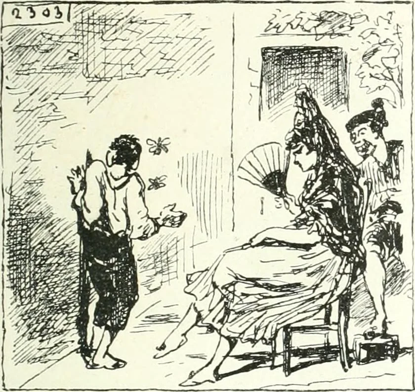 An illustration from Cham, 1853, leaf 410