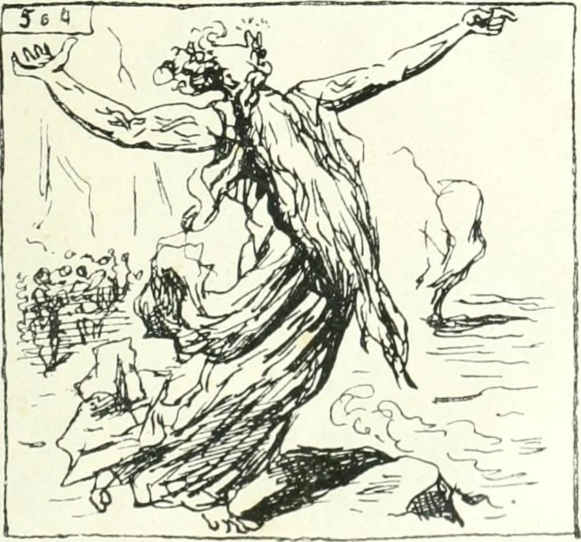 An illustration from Cham, 1853, leaf 410