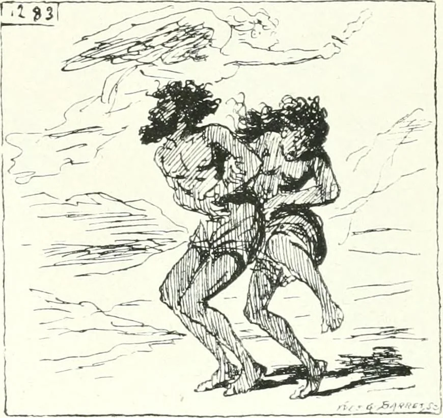 An illustration from Cham, 1853, leaf 412