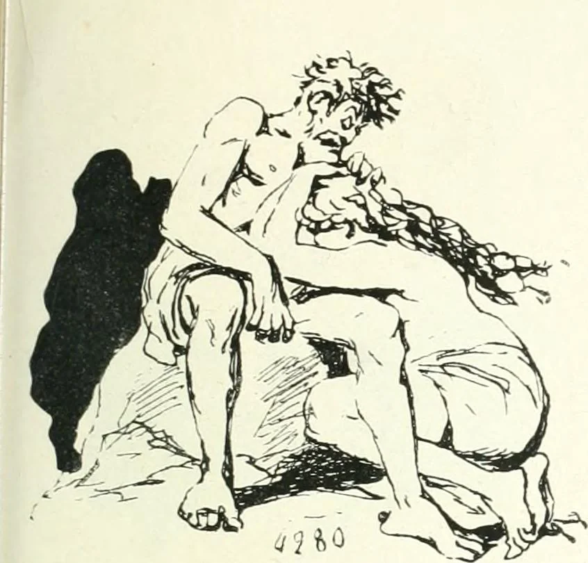 An illustration from Cham, 1853, leaf 418