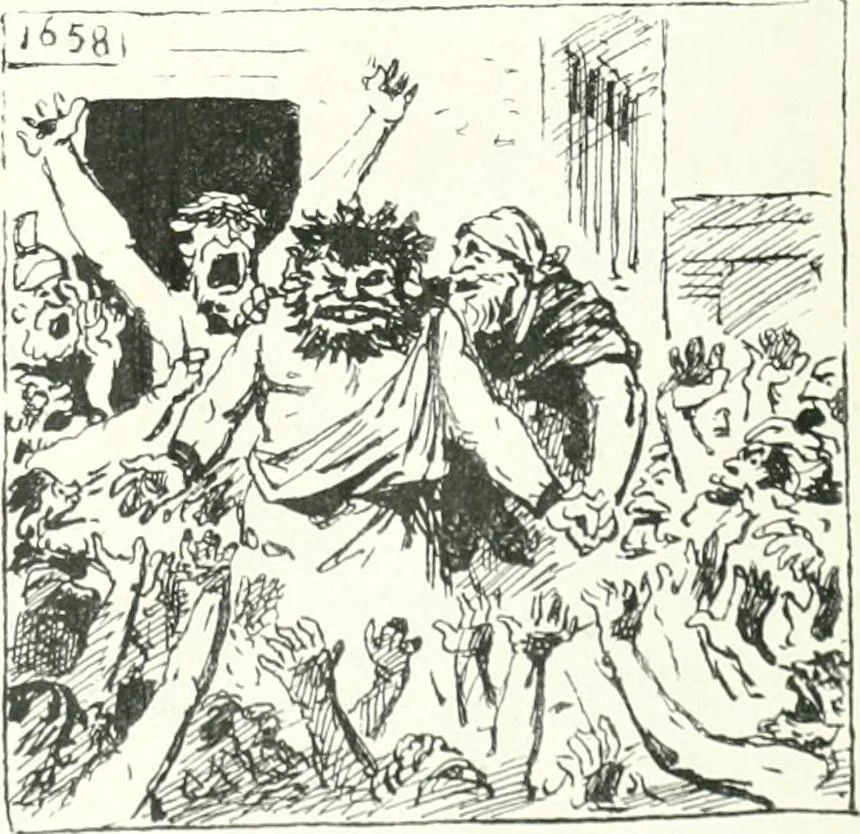 An illustration from Cham, 1853, leaf 418