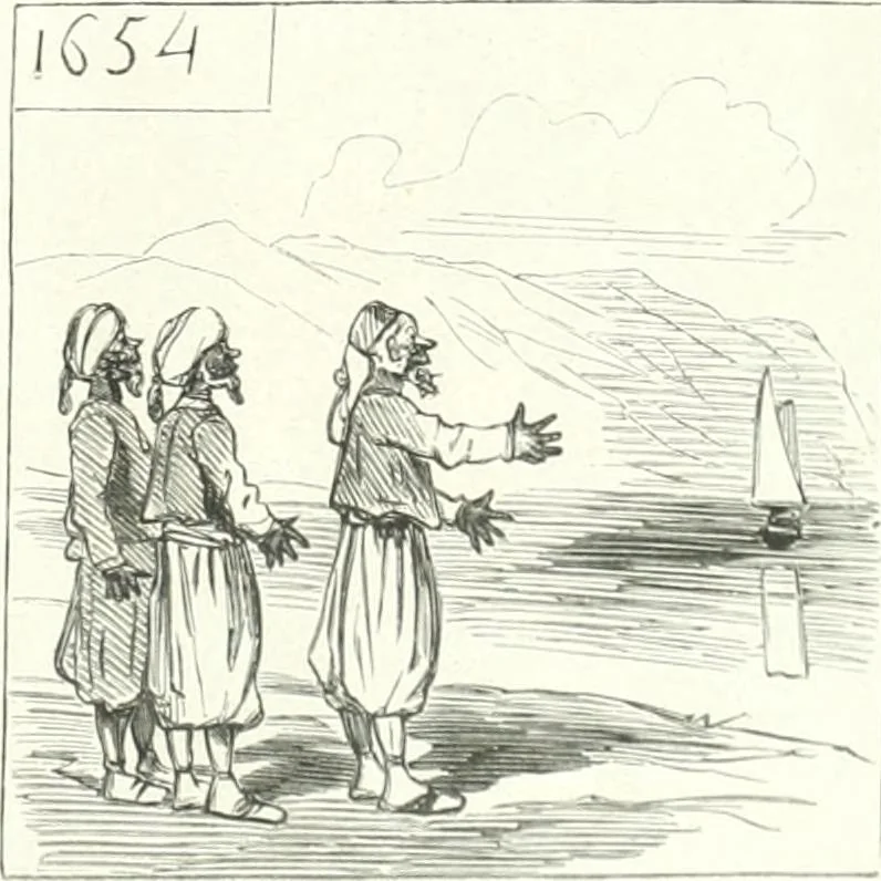 An illustration from Cham, 1853, leaf 56