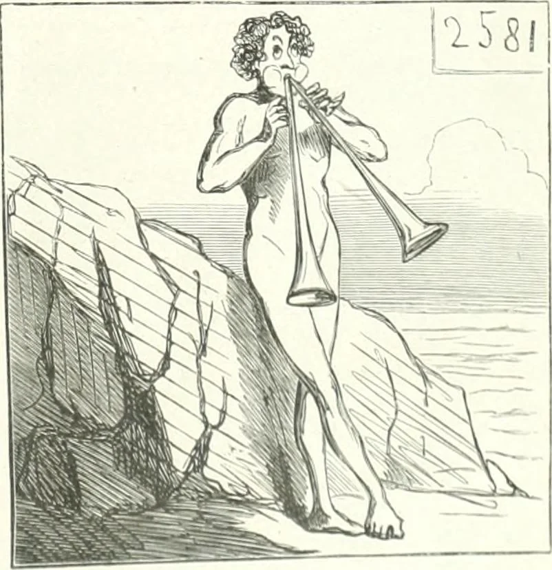 An illustration from Cham, 1853, leaf 58