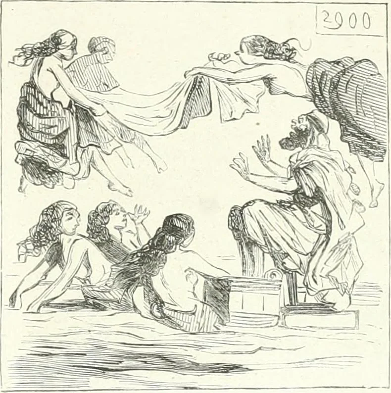 An illustration from Cham, 1853, leaf 66