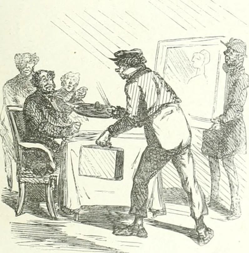 An illustration from Cham, 1853, leaf 74