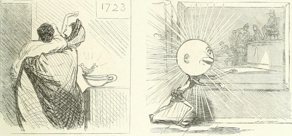 An illustration from Cham, 1853, leaf 84