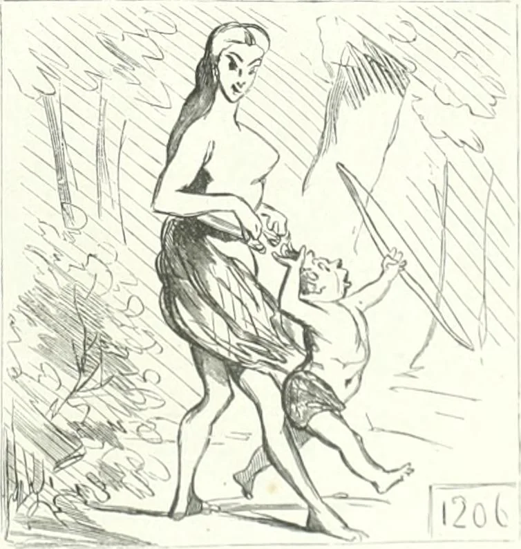 An illustration from Cham, 1853, leaf 94