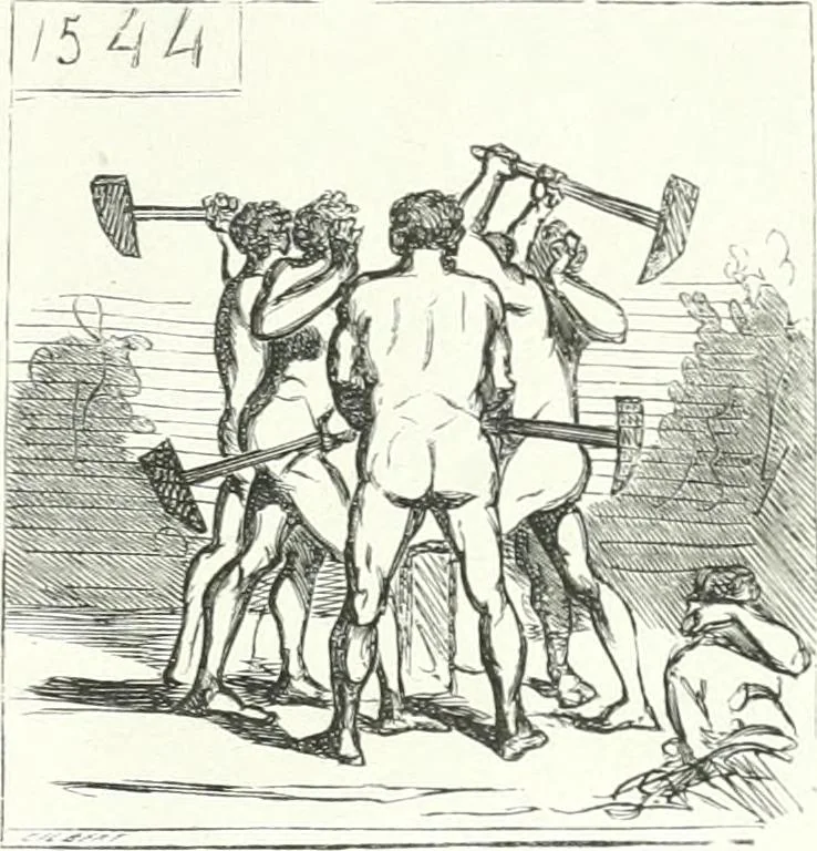 An illustration from Cham, 1853, leaf 96