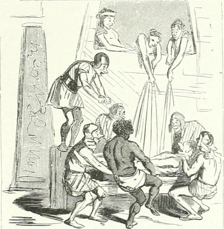 An illustration from Cham, 1853, leaf 98