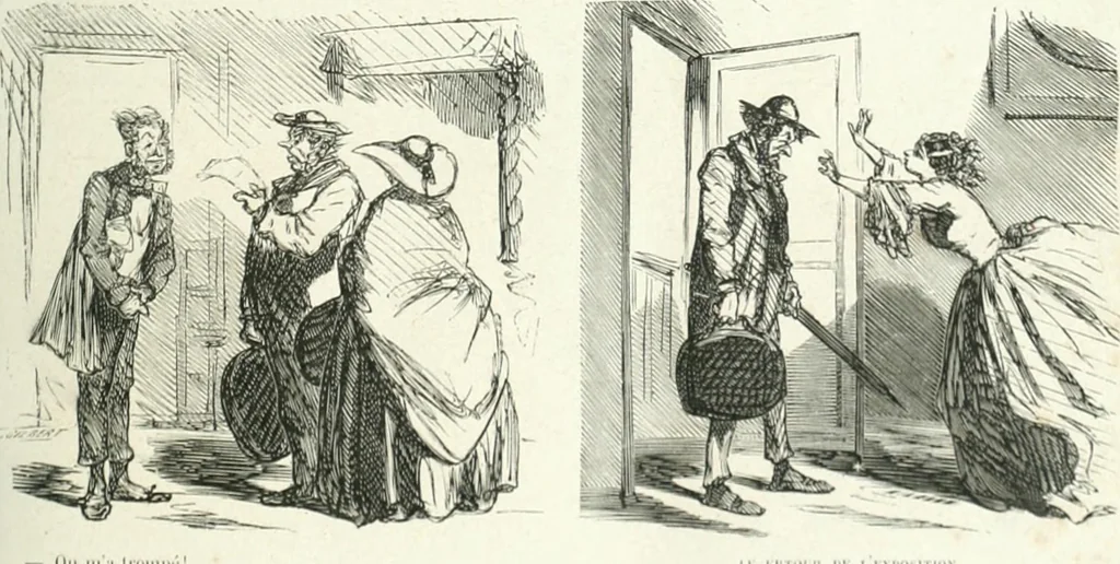 An illustration from Cham, 1853, leaf 100