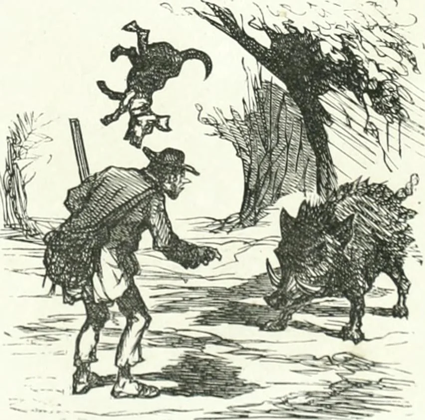 An illustration from Cham, 1853, leaf 156
