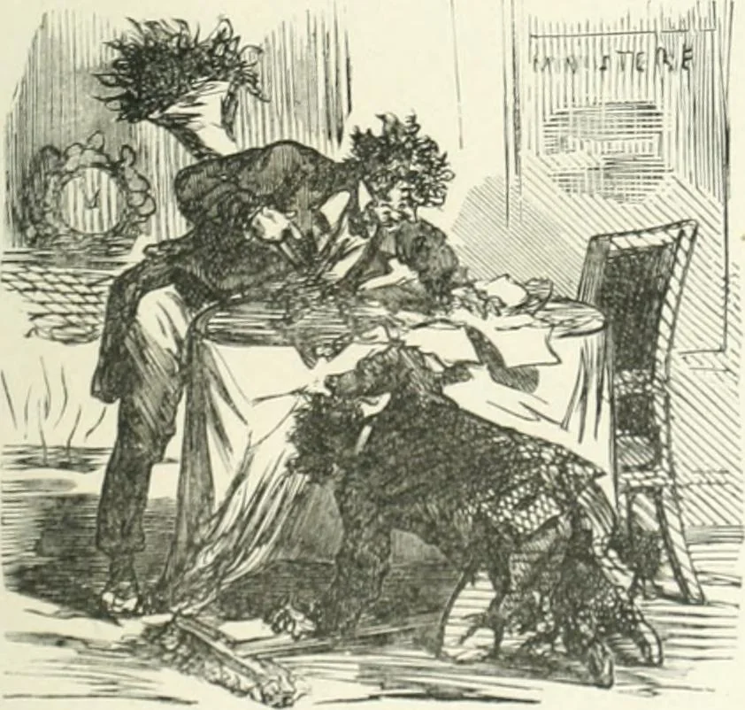 An illustration from Cham, 1853, leaf 186