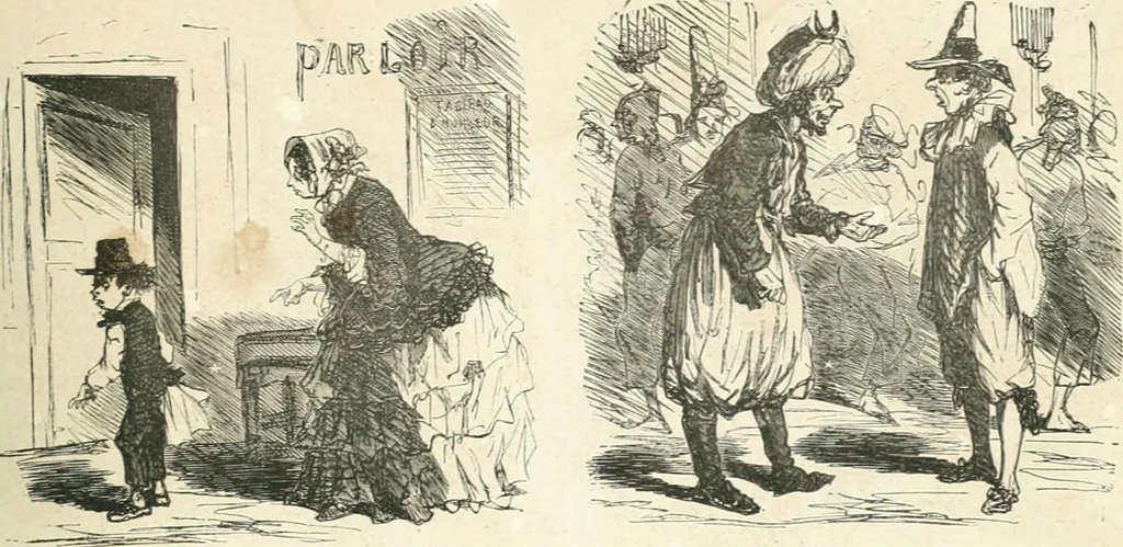 An illustration from Cham, 1853, leaf 208