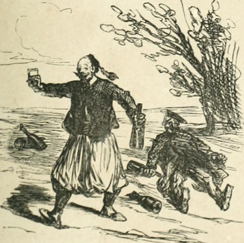 An illustration from Cham, 1853, leaf 232