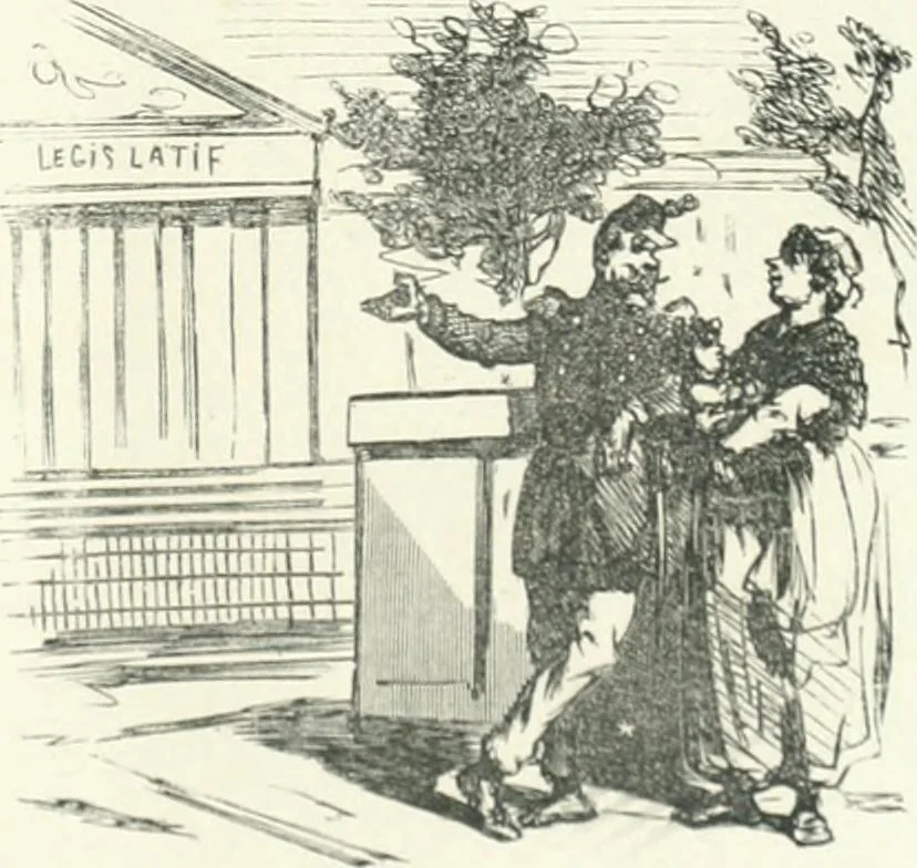 An illustration from Cham, 1853, leaf 302
