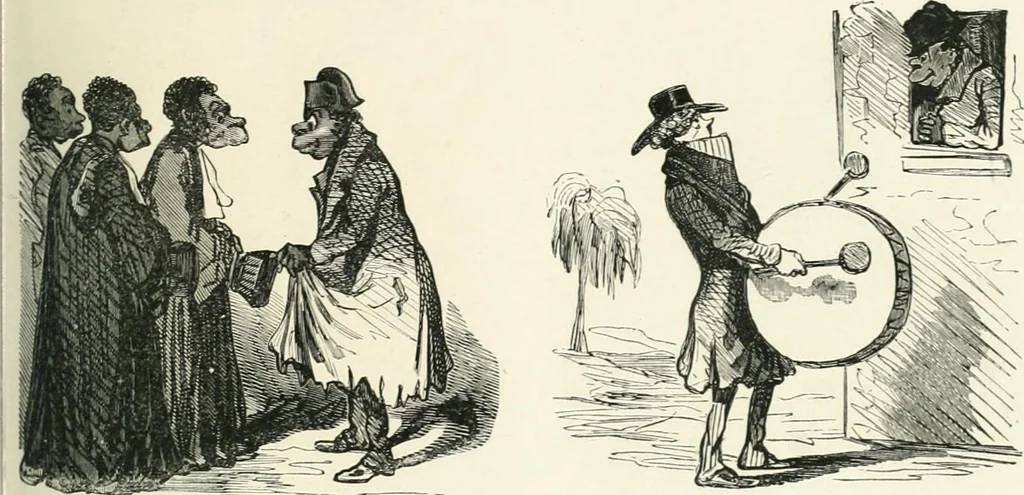 An illustration from Cham, 1853, leaf 374