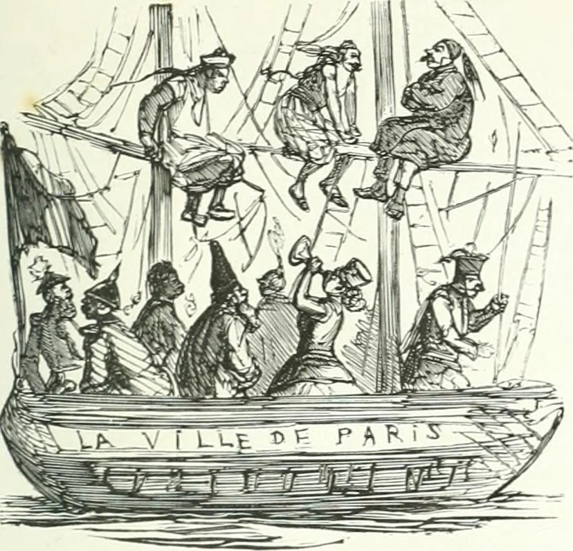 An illustration from Cham, 1853, leaf 450