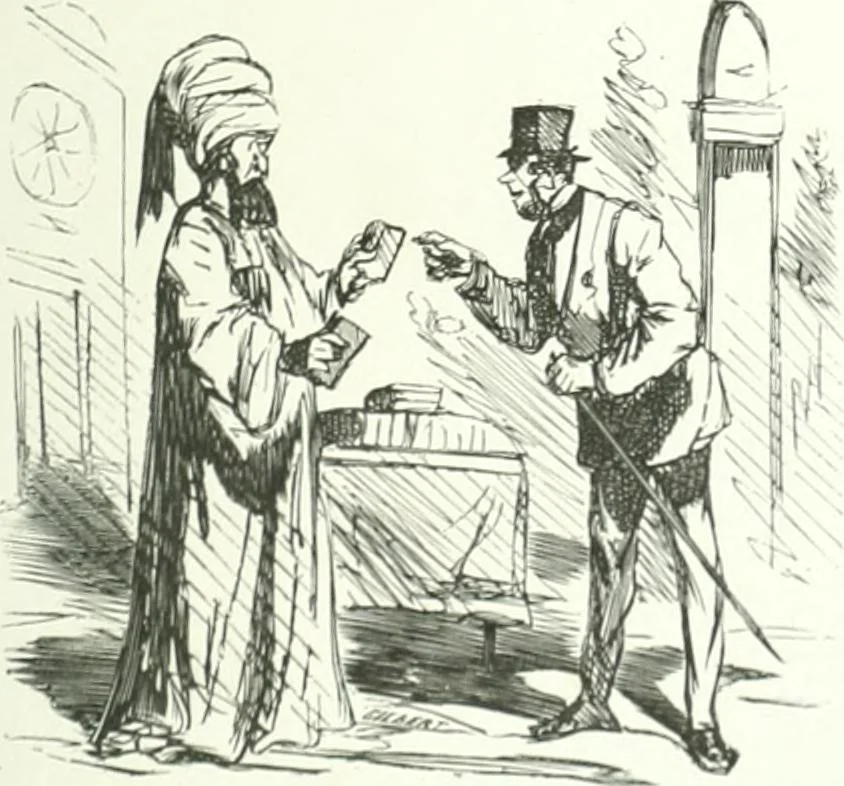 An illustration from Cham, 1853, leaf 450