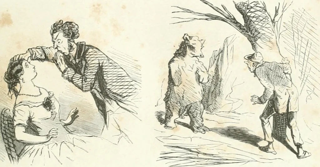An illustration from Cham, 1853, leaf 64