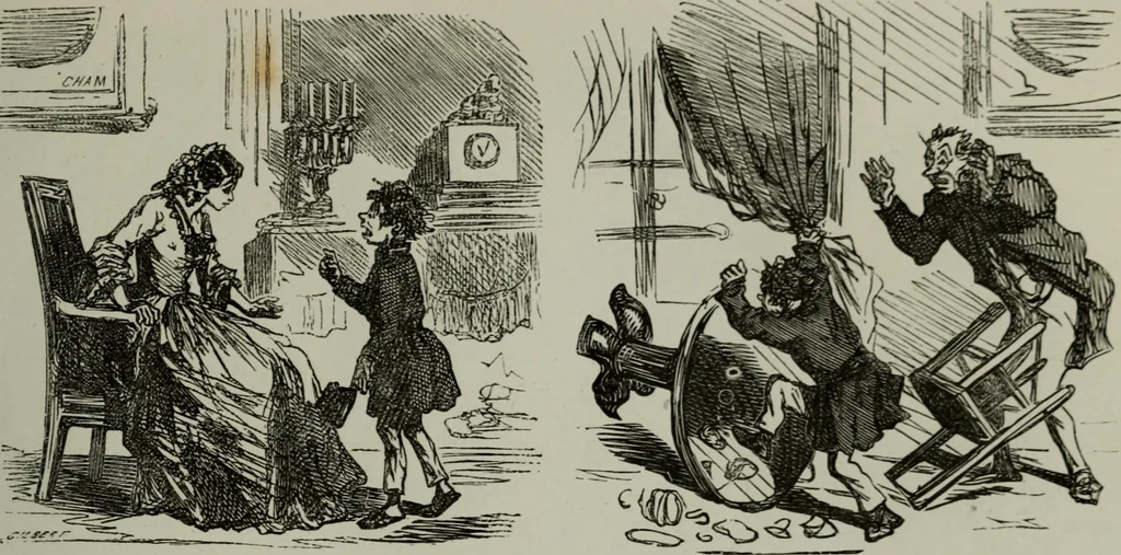 An illustration from Cham, 1853, leaf 100