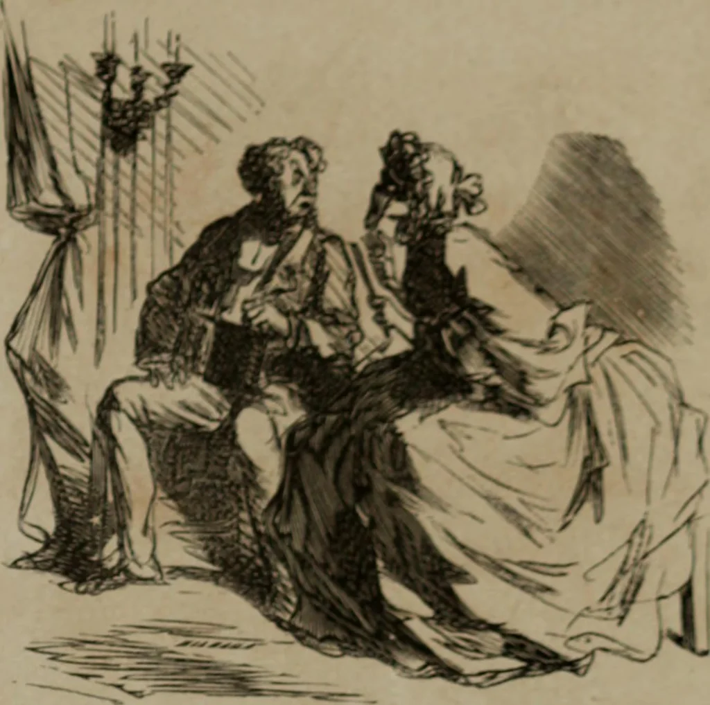 An illustration from Cham, 1853, leaf 120