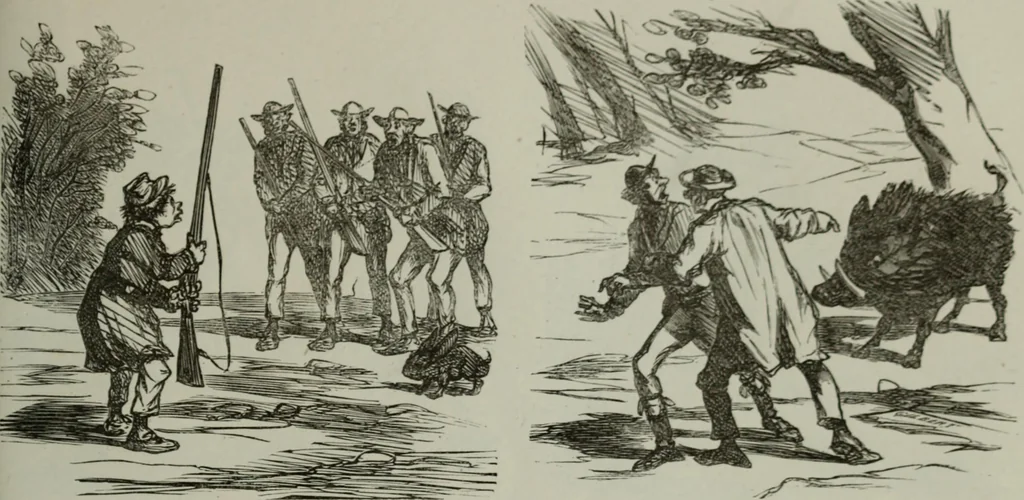 An illustration from Cham, 1853, leaf 164