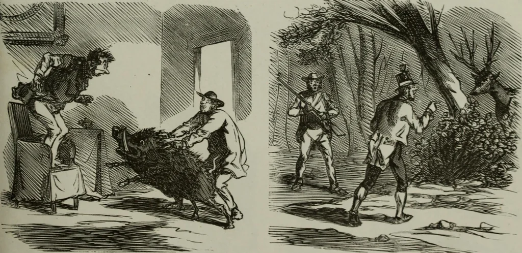 An illustration from Cham, 1853, leaf 164