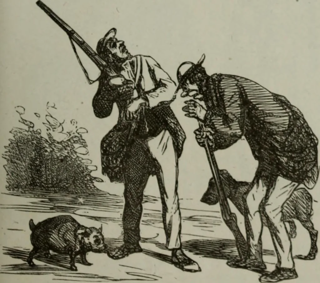 An illustration from Cham, 1853, leaf 166