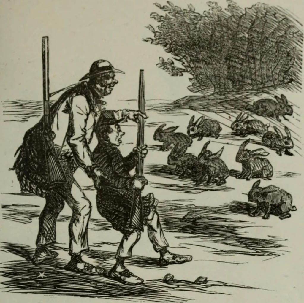 An illustration from Cham, 1853, leaf 168