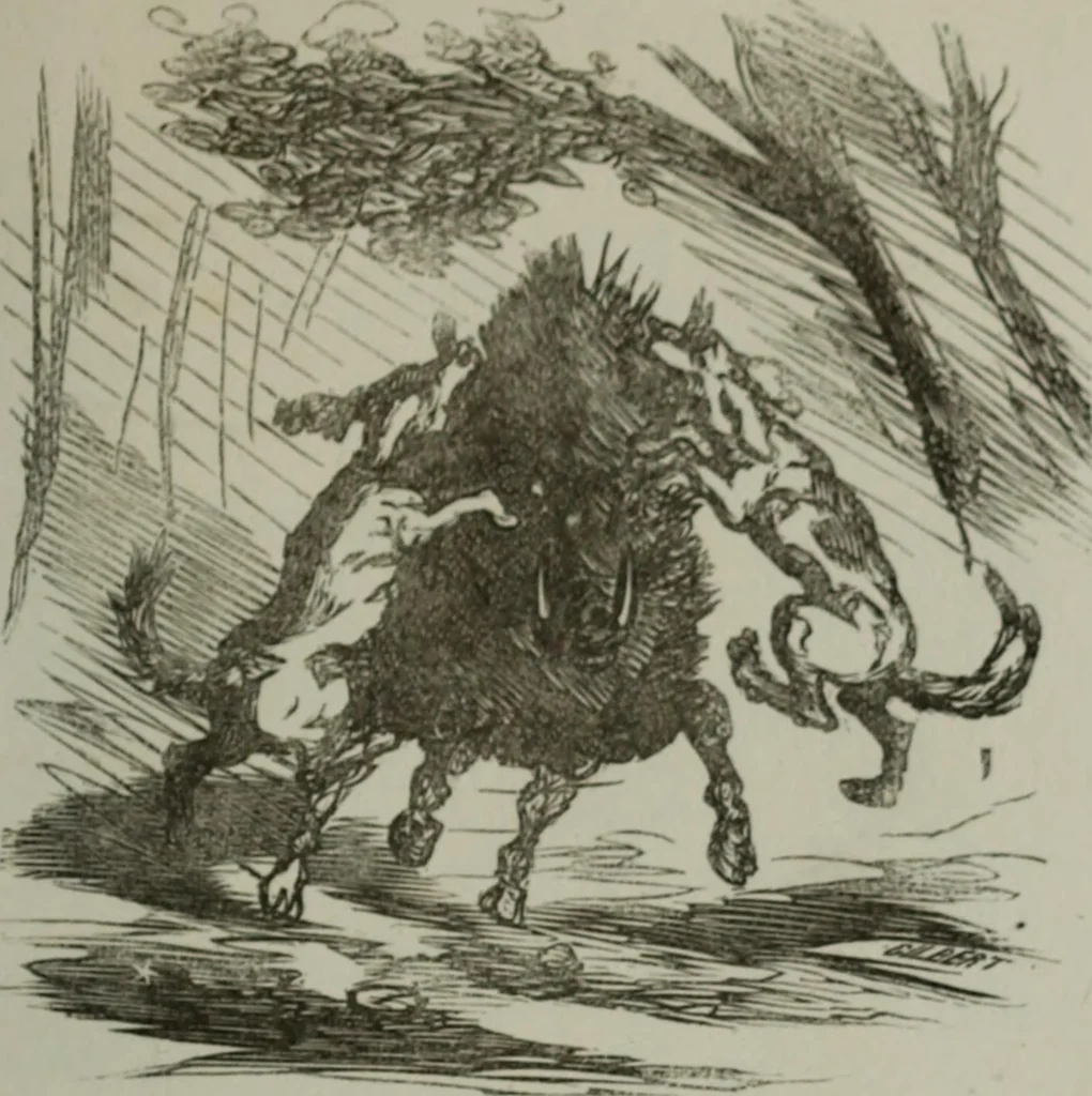 An illustration from Cham, 1853, leaf 174