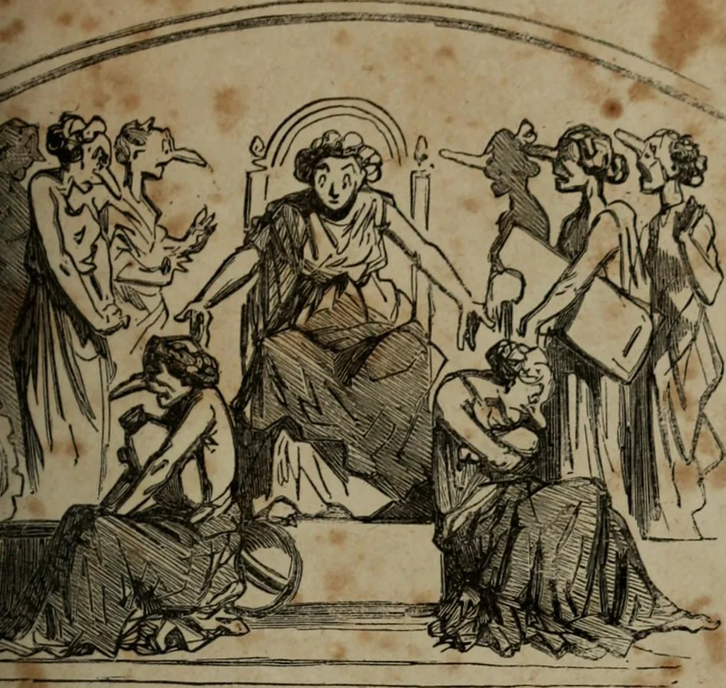 An illustration from Cham, 1853, leaf 182