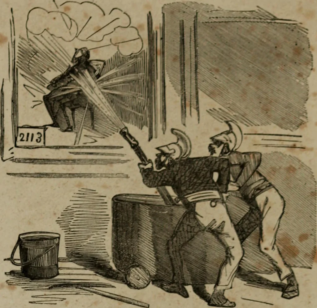 An illustration from Cham, 1853, leaf 198