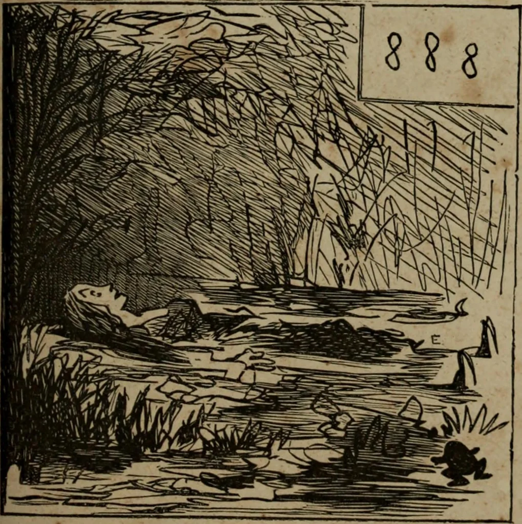 An illustration from Cham, 1853, leaf 198