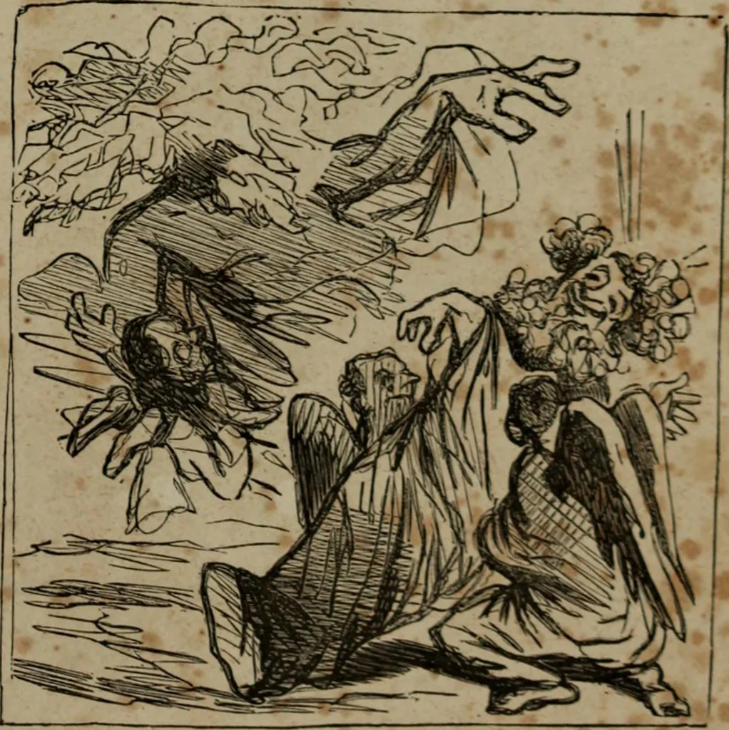 An illustration from Cham, 1853, leaf 198
